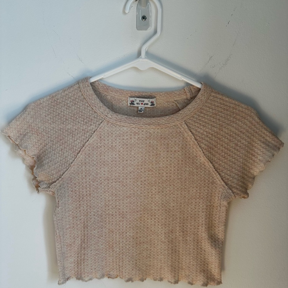 Poof! New York babydoll crop top tee